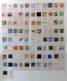 die Wand mit den 90 Tagebildern
